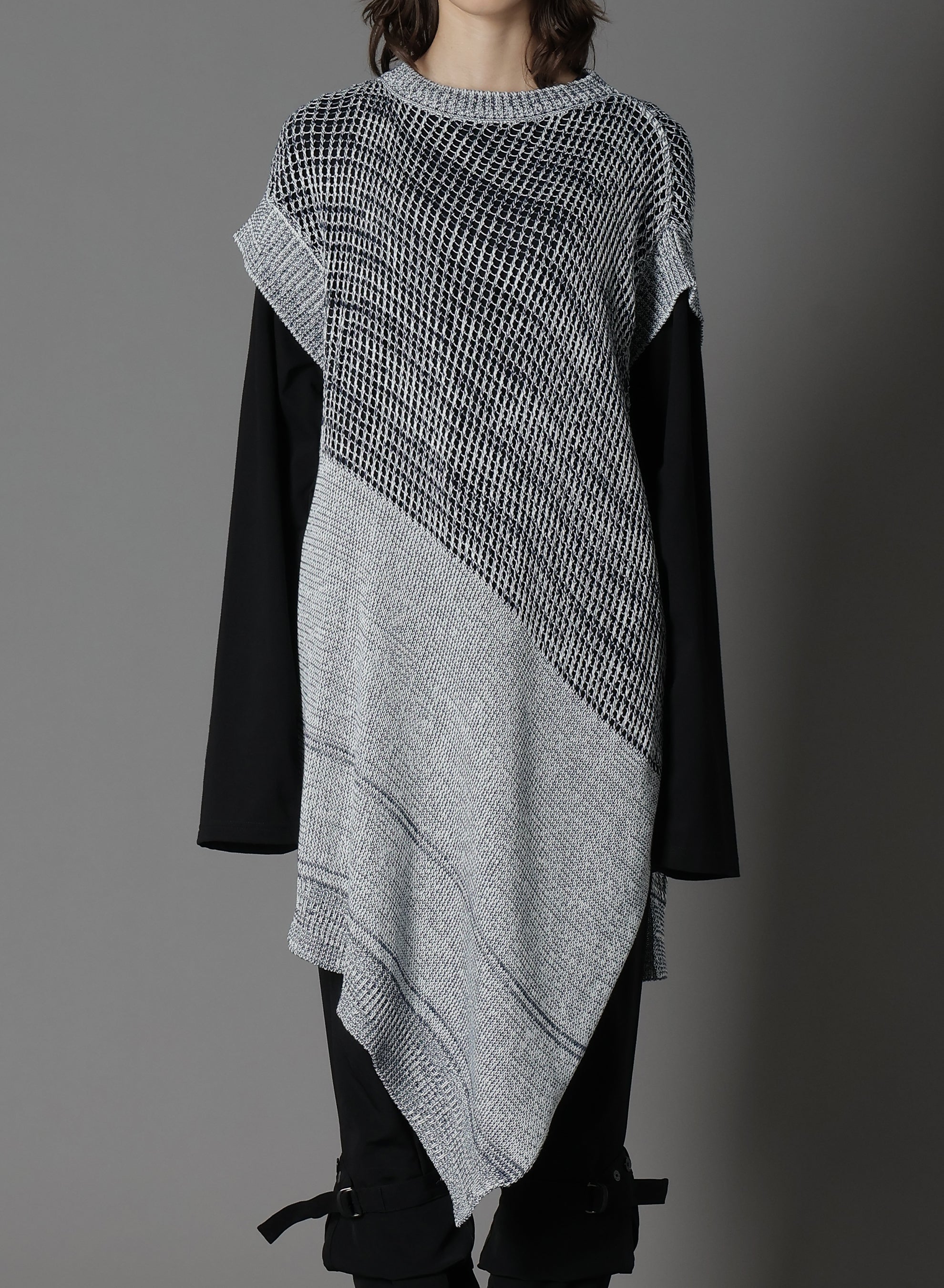 Code Yarn Mesh Long Knit Vest for Women - Lightweight Open Front Cardigan, Boho Chic Lace-Up Layering Piece - Perfect for Spring & Fall Outfits, Casual & Office Wear