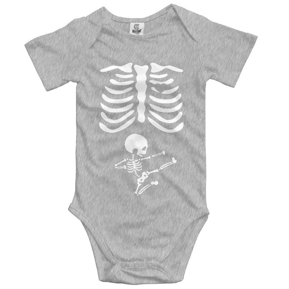 SiYooca Skeleton Print Short Sleeve Baby Bodysuit - Cute Infant Romper Outfit for Boys & Girls | Perfect for Halloween, Photoshoots, and Everyday Wear