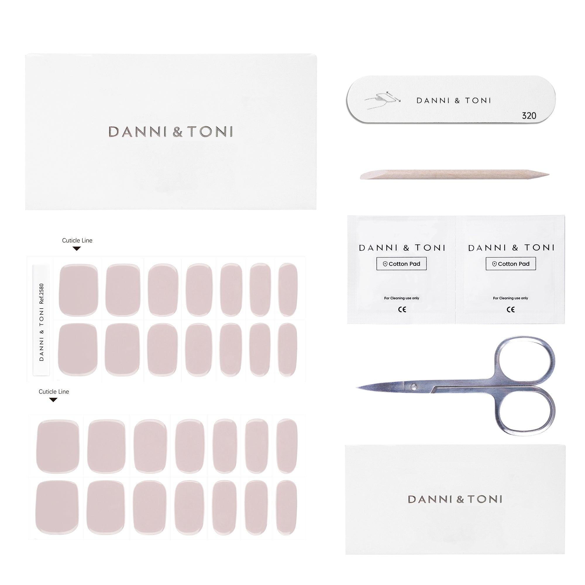Semi Cured Gel Nail Strips - Sleek Pearl Pink & Pink Mist | DIY Nail Art Kit for Home Manicure & Salon Quality Nails | Perfect for Parties, Weddings & Special Occasions