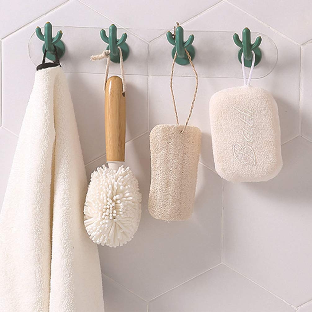 Vintage Wall Hooks with 4 Hangers - Heavy Duty Adhesive Mounted Hooks for Coats, Bags & Towels - No Nails Needed - Perfect for Bedroom, Bathroom & Entryway Organization