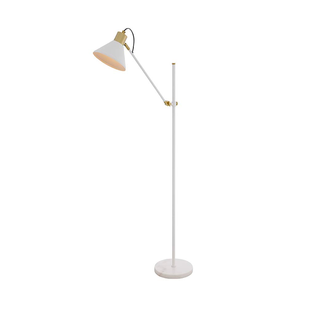 Dimmable Adjustable Floor Lamp with Heavy Metal Base - Modern Standing Light for Task & Reading - Perfect for Living Room, Bedroom & Office Indoor Lighting