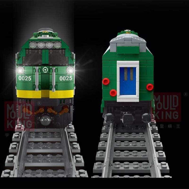 Mould King 12001 NJ2 Diesel Locomotives Building Blocks Set - Compatible with LEGO - Perfect for Train Enthusiasts & Collectors - Great for Home Decoration, Birthday Gifts & STEM Learning