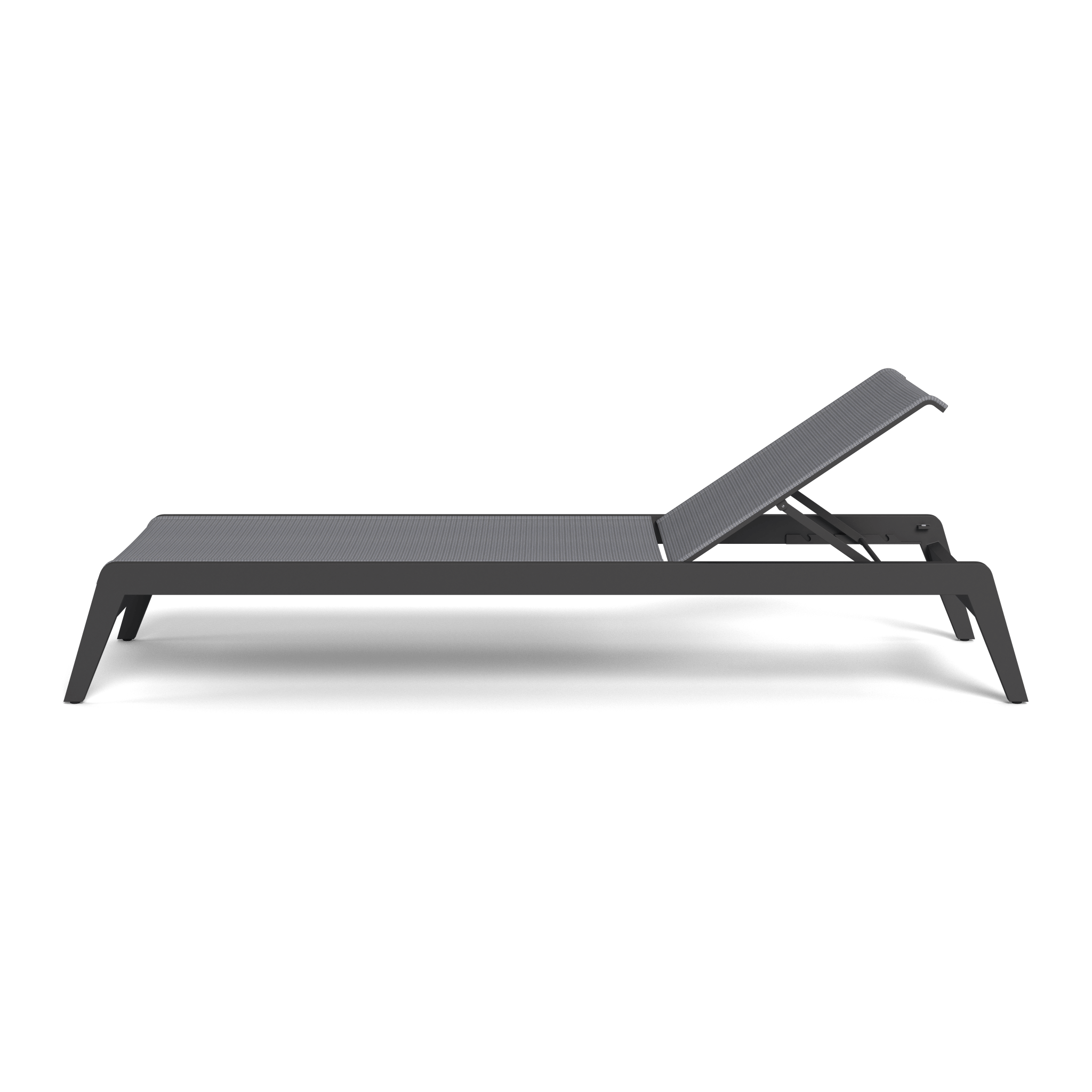 Pacific Aluminum Angled Sun Lounge Chair - Adjustable Reclining Outdoor Patio Furniture for Poolside, Beach & Backyard Relaxation