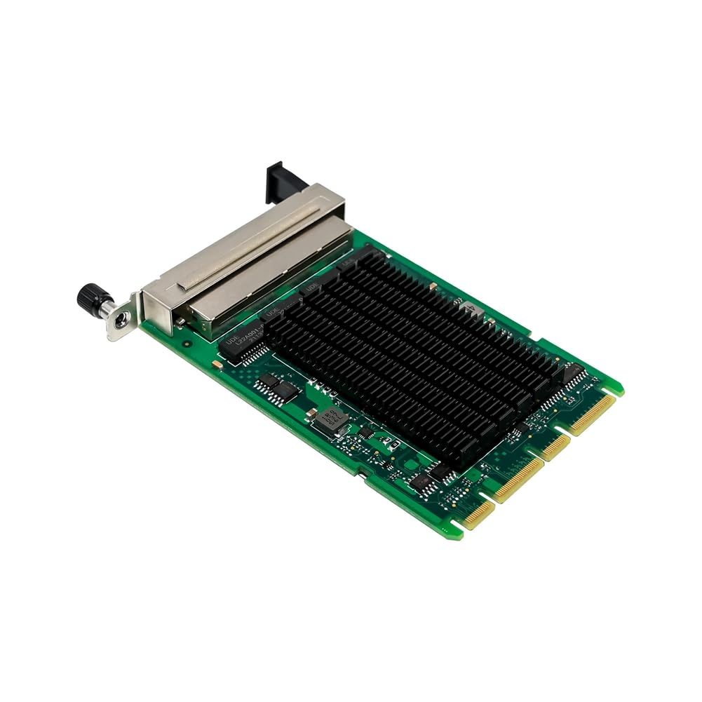 Intel I350-T4 4-Port Gigabit Ethernet Server Network Card - OCP3.0 PCIe Adapter with RJ45 Ports for High-Speed Data Transfer | Ideal for Data Centers, Cloud Computing & Enterprise Networks