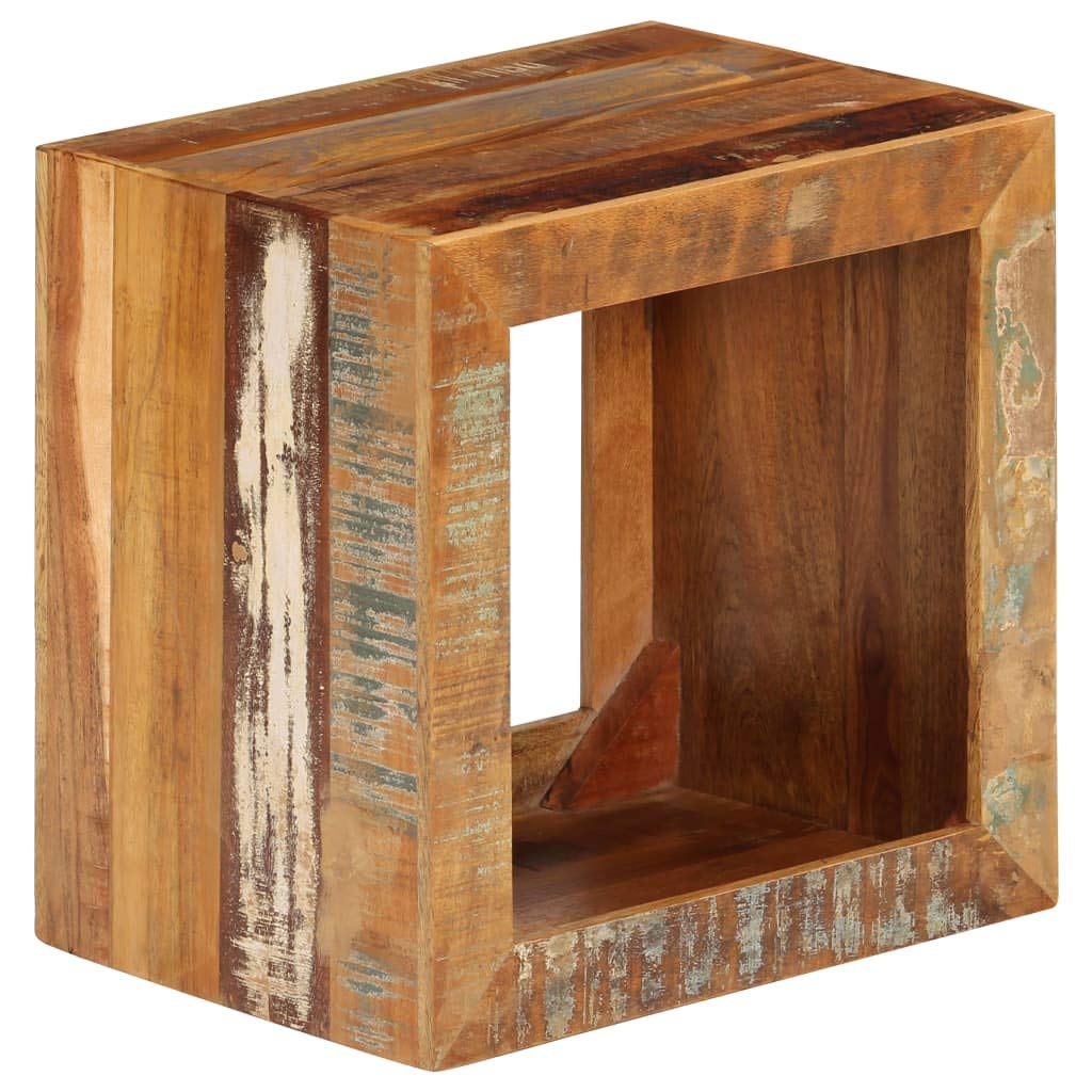 Solid Wood Side Table - 15.7