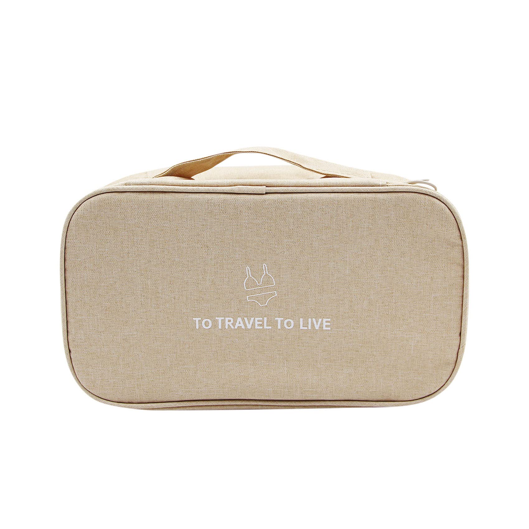 Waterproof Portable Underwear & Bra Storage Bag - Multi-Layer Travel Organizer for Toiletries & Lingerie | Perfect for Suitcase Packing, Business Trips & Vacation Organization