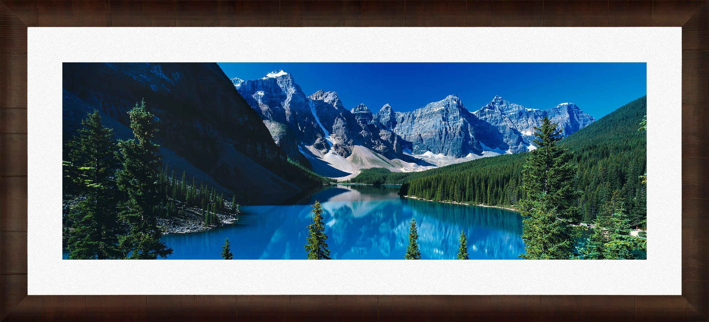 Lake Moraine Canvas Wall Art - Stunning Canadian Rockies Landscape Print for Home & Office Decor | Perfect for Living Room, Bedroom, or Office Wall