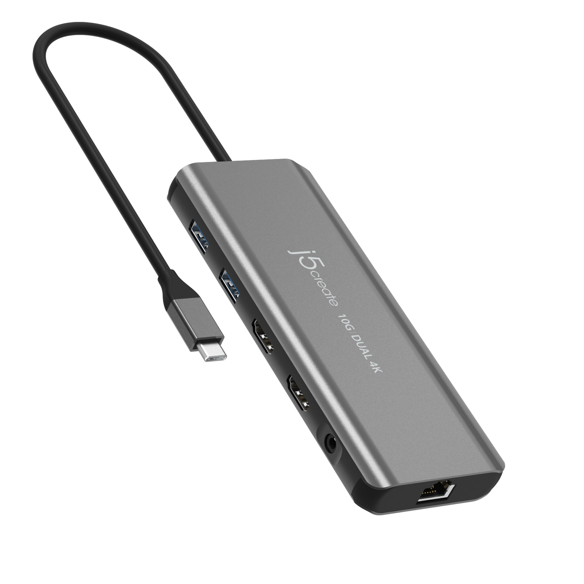 USB C Hub with Dual 4K HDMI, 10Gbps Data Transfer, Mini Docking Station - Perfect for MacBook Pro, Surface Pro & Multi-Monitor Work Setup