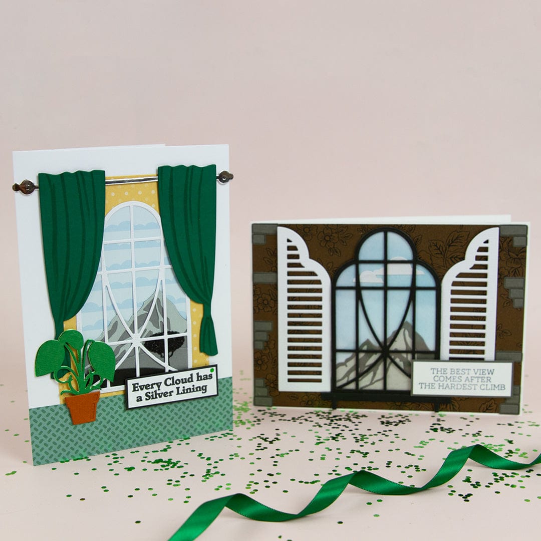 Wonderful Windows Downtown View Die Set 5389e - Perfect for Scrapbooking, Card Making, and DIY Home Decor Projects