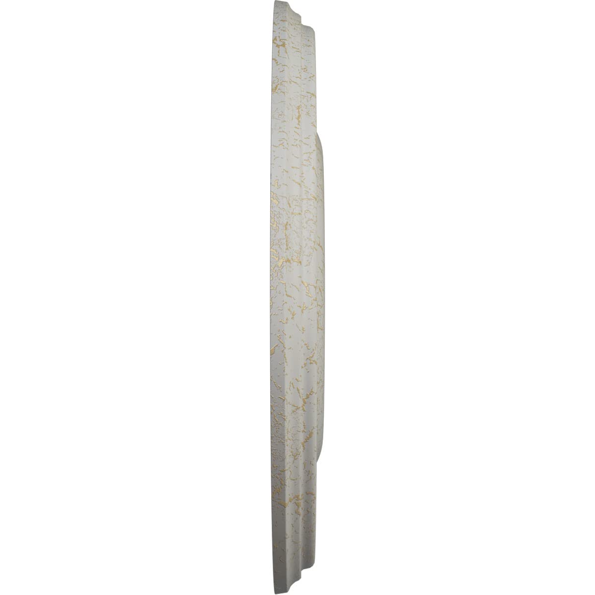 Ekena Millwork CM18BRPCC 18-Inch Bradford Ceiling Medallion - Hand-Painted Pot of Cream Crackle Finish - 18 1/8