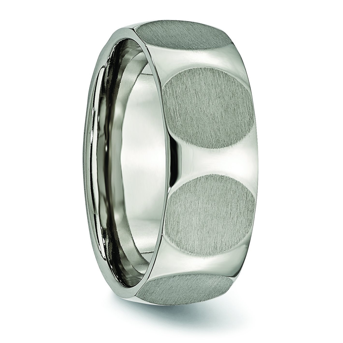8mm Satin Titanium Men's Wedding Band Ring - Durable & Comfortable for Everyday Wear, Anniversary, and Special Occasions