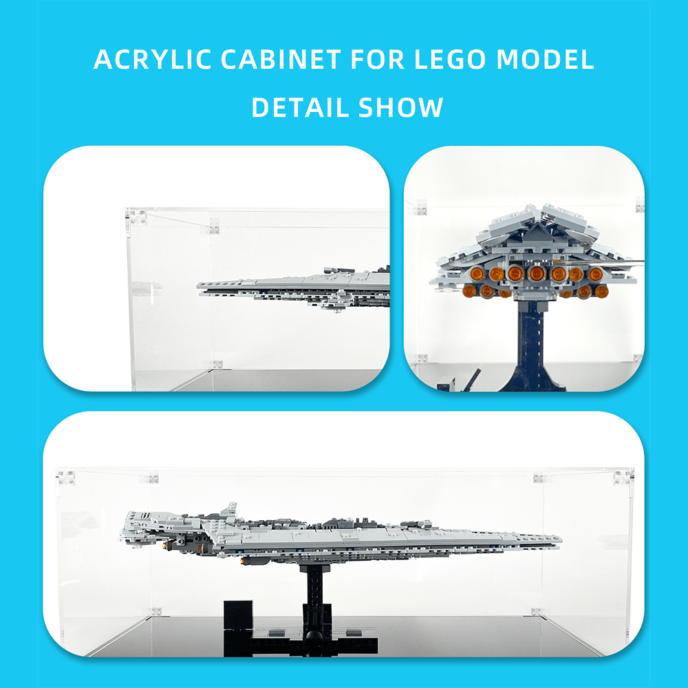 LEGO 75356 Star Wars™ Executor Super Star Destroyer™ Display Case - Premium Acrylic Showcase for Collectible Models - Perfect for Home Office Decor & Star Wars Fan Collections