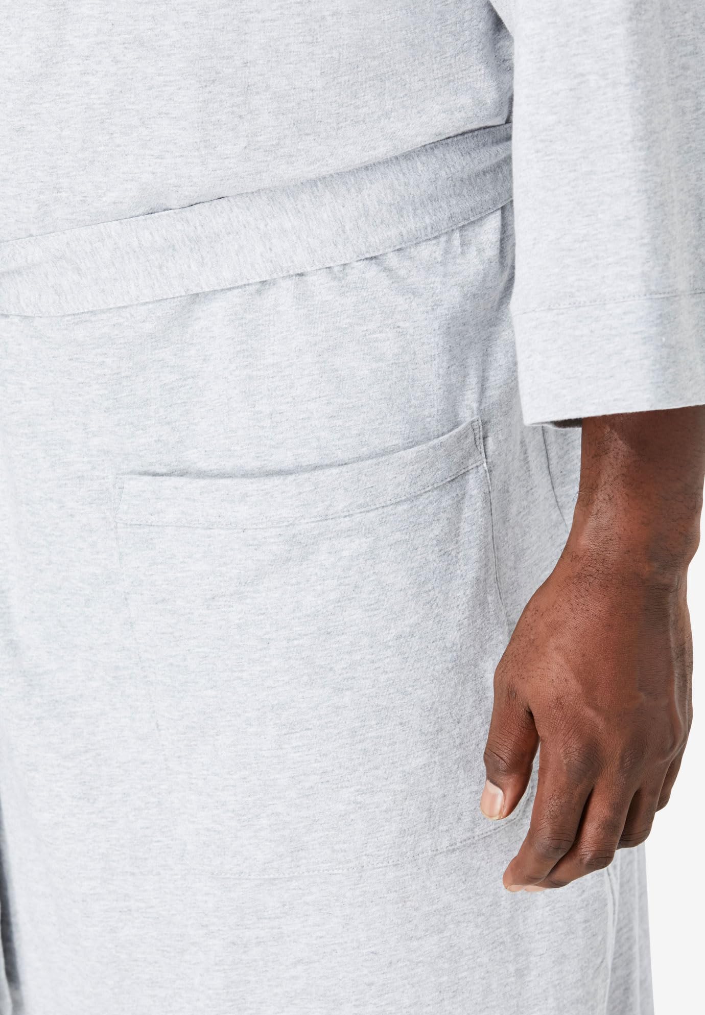 KingSize Men's Big & Tall Cotton Jersey Bathrobe - Soft & Comfortable Lounge Robe for Relaxing at Home, Spa & After Shower