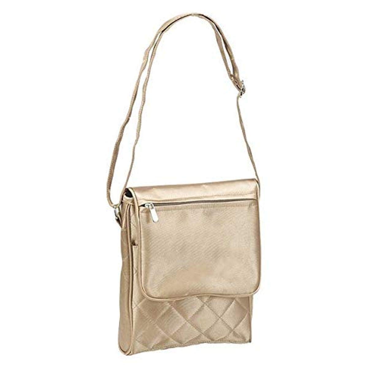 GOODHOPE Savvy Sling Pack Crossbody Bag - Gold Color Fashionable Shoulder Bag for Women | Perfect for Travel, Work & Everyday Use