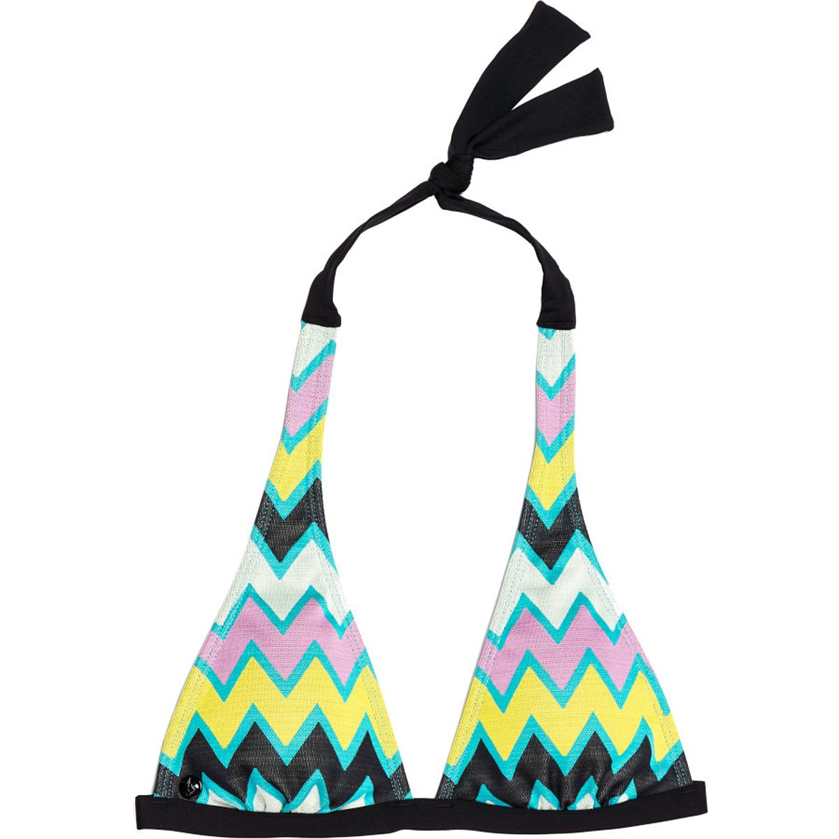 Volcom Women's Zaggered Halter Bikini Top - Sexy Swimwear for Beach, Pool & Summer Vacations | Comfortable & Stylish Bikini for Surfing, Sunbathing & Water Sports