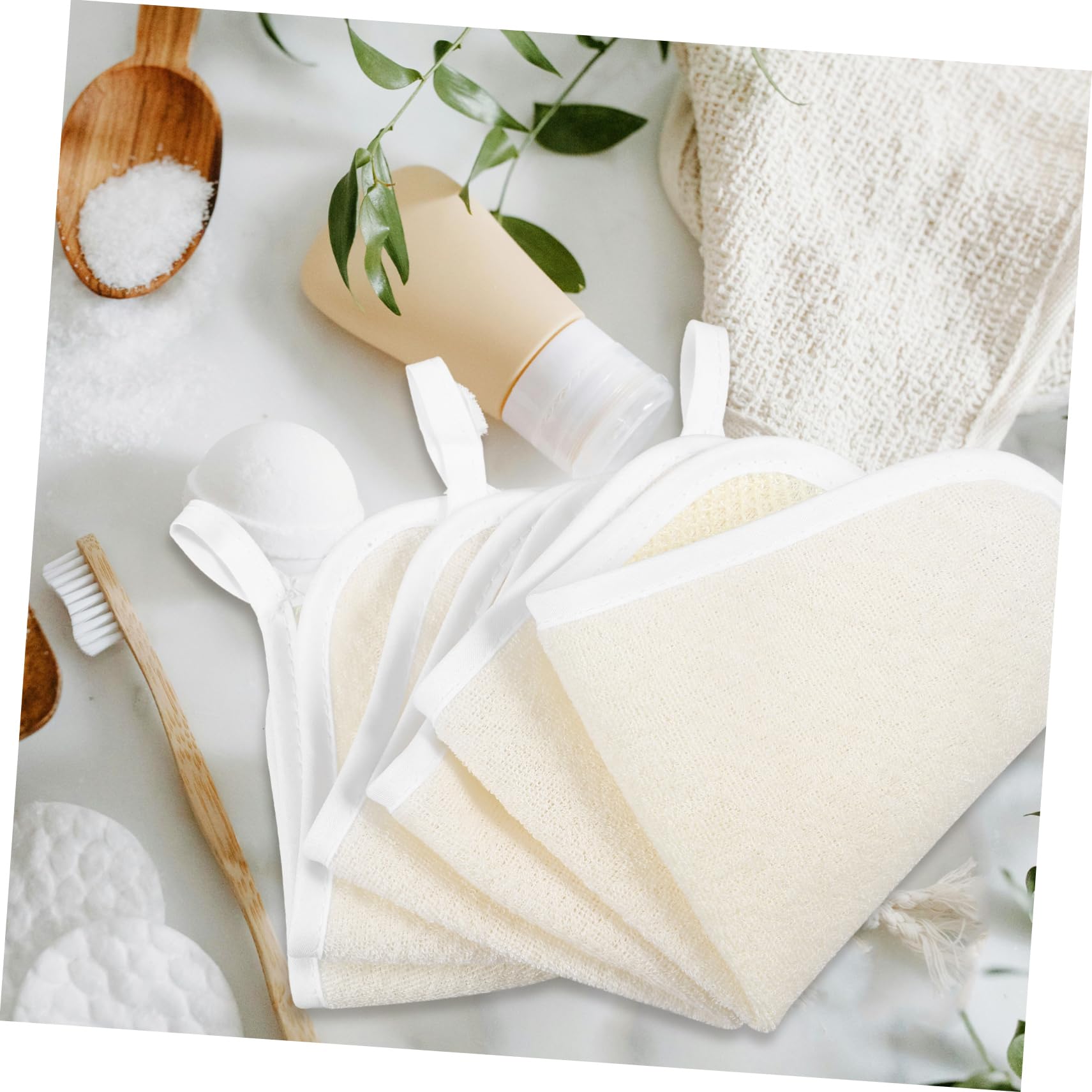 Exfoliating Washcloth Set - Soft Bath & Face Scrub Towels for Dead Skin Removal - Gentle Exfoliation for Daily Shower & Spa Use at Home