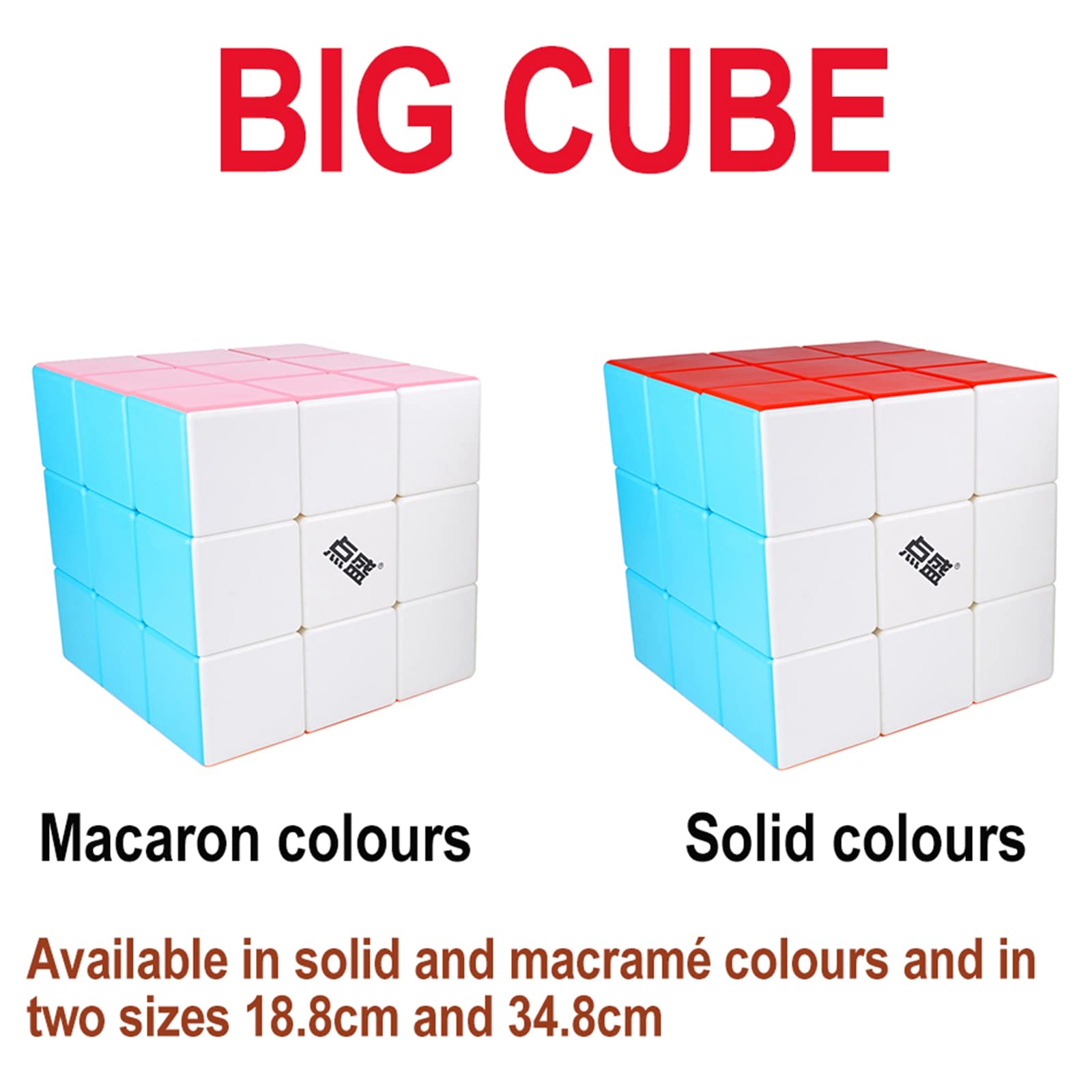 2022 Upgraded 3x3x3 Super Cube - 34.8cm Large Stickerless Speed Cube Magic Puzzle Toy for Adults & Kids | Perfect for Speedcubing, Brain Training & STEM Learning