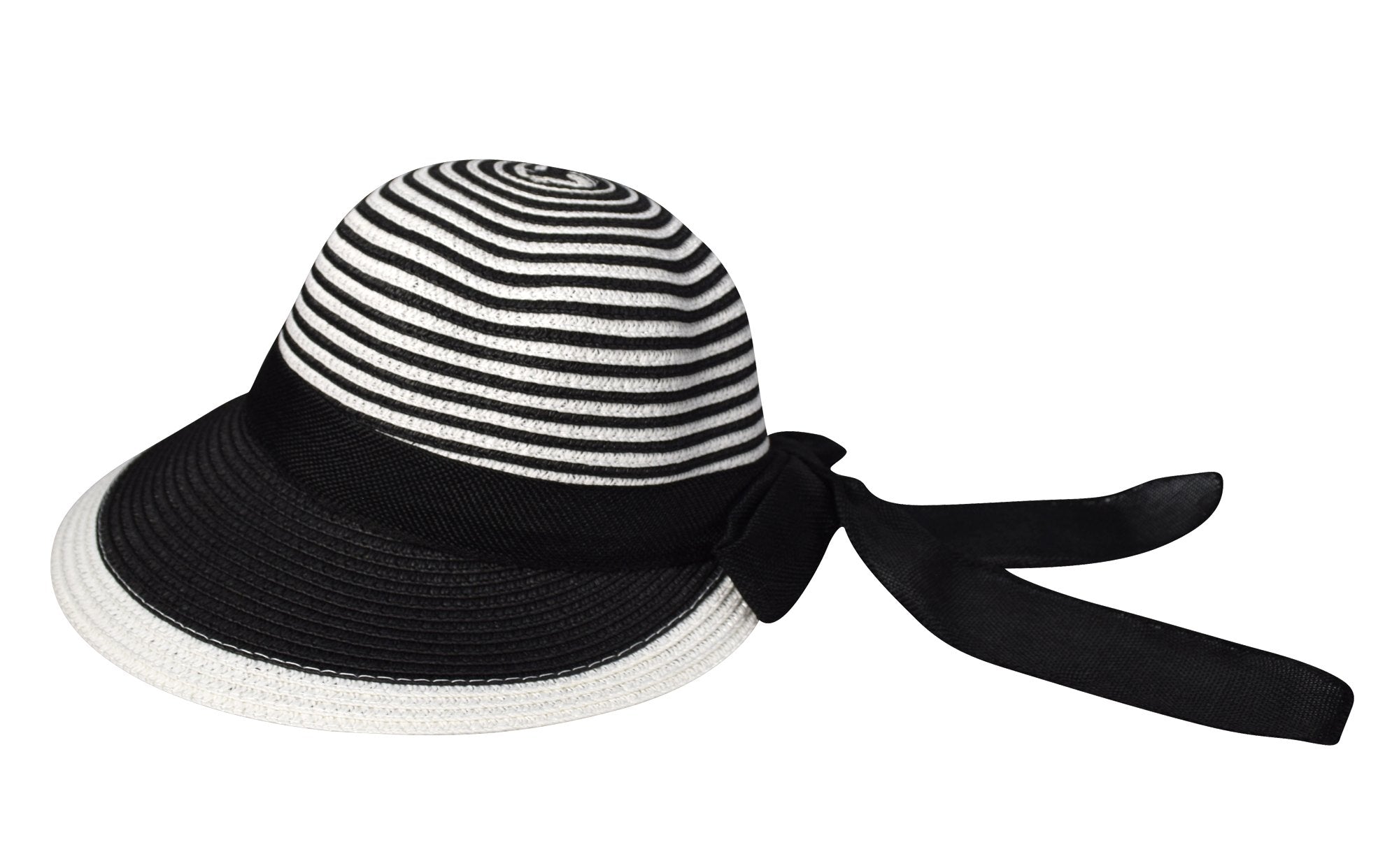 Women's Floppy Bow Knot Asymmetric Wide Brim Panama Sun Hat - Stylish UV Protection for Beach, Vacation & Summer Outdoor Activities