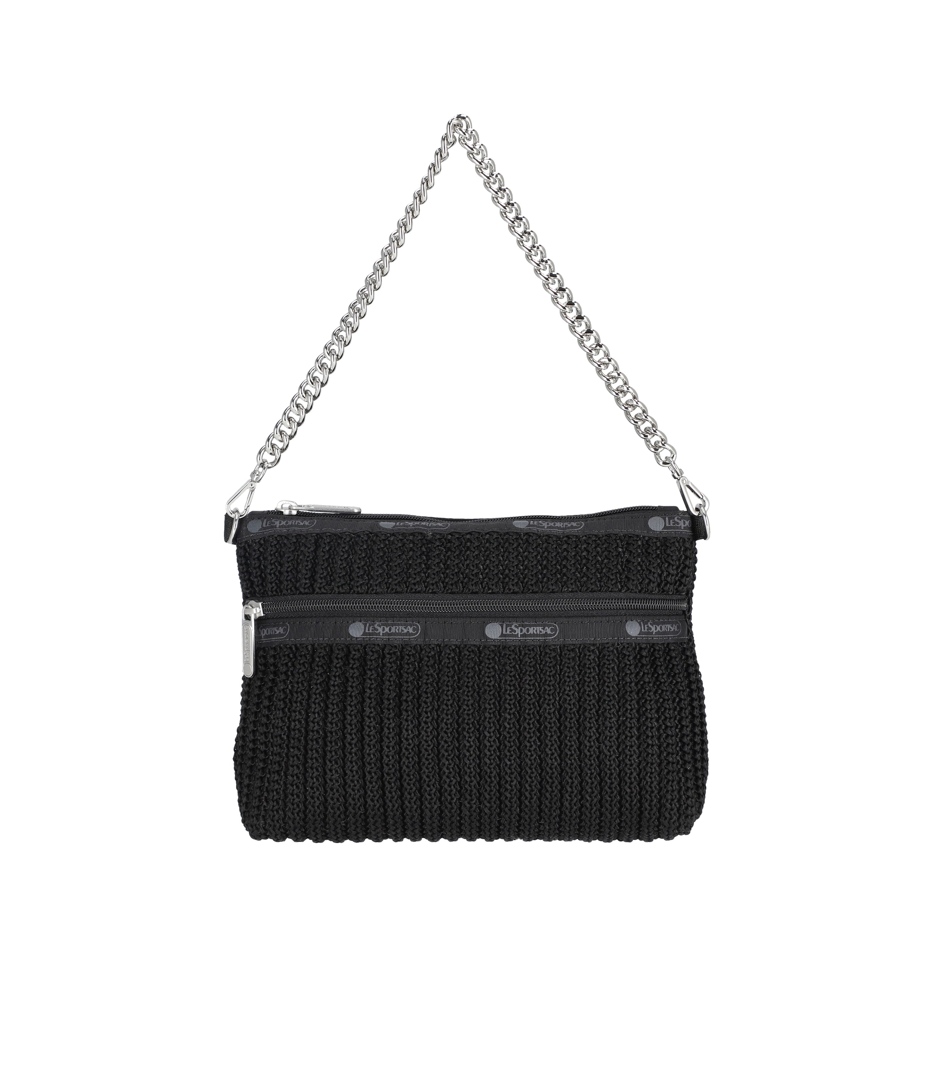 Elegant Chain Crochet Clutch Bag for Women - Boho Handmade Purse with Adjustable Strap - Perfect for Parties, Weddings & Evening Events