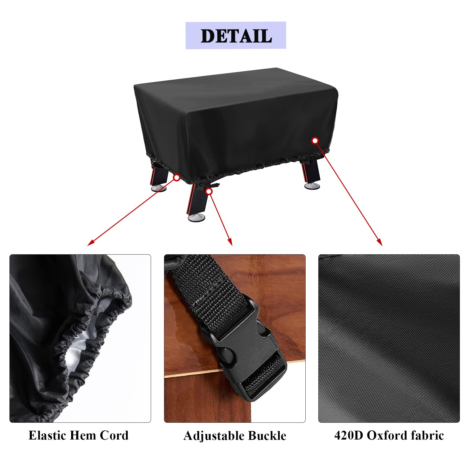Best Waterproof Foosball Table Cover for Indoor & Outdoor Use - Durable Soccer & Football Table Protection - Perfect for Game Rooms, Patios, and Basements