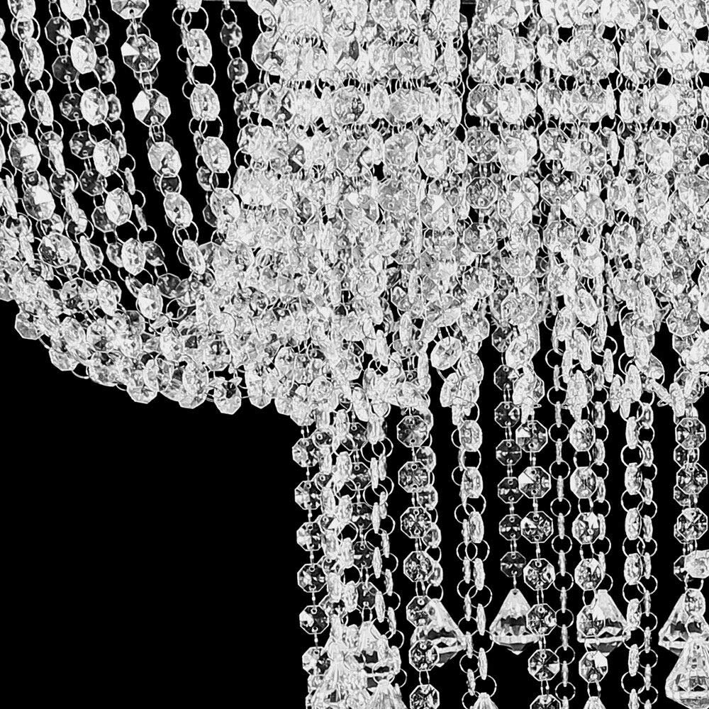 Crystal Chandelier Cake Stand - 31.5 Inch Clear Hanging Cake Display for Wedding, Birthday Party Decor | Elegant Dessert Table Centerpiece for Special Events
