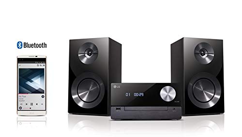 LG CM2460DAB Premium Micro Hi-Fi Audio System with CD Player, Bluetooth, and DAB Radio - Perfect for Home Entertainment, Bedroom, and Office Use