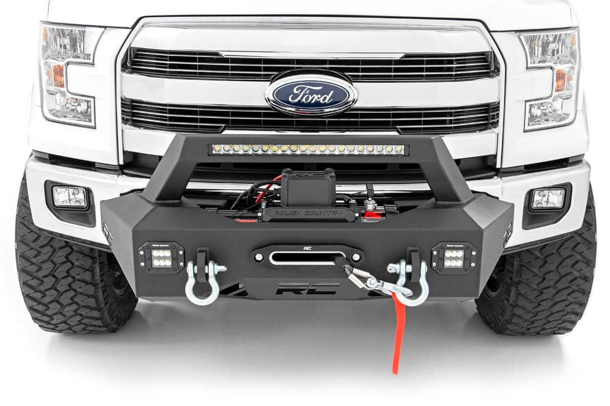 2009-2022 Ford F-150 EXO Winch Mount Kit for 2WD & 4WD Models (Part #10762) - Heavy Duty Off-Road Bumper Accessory for Truck Recovery & Adventure