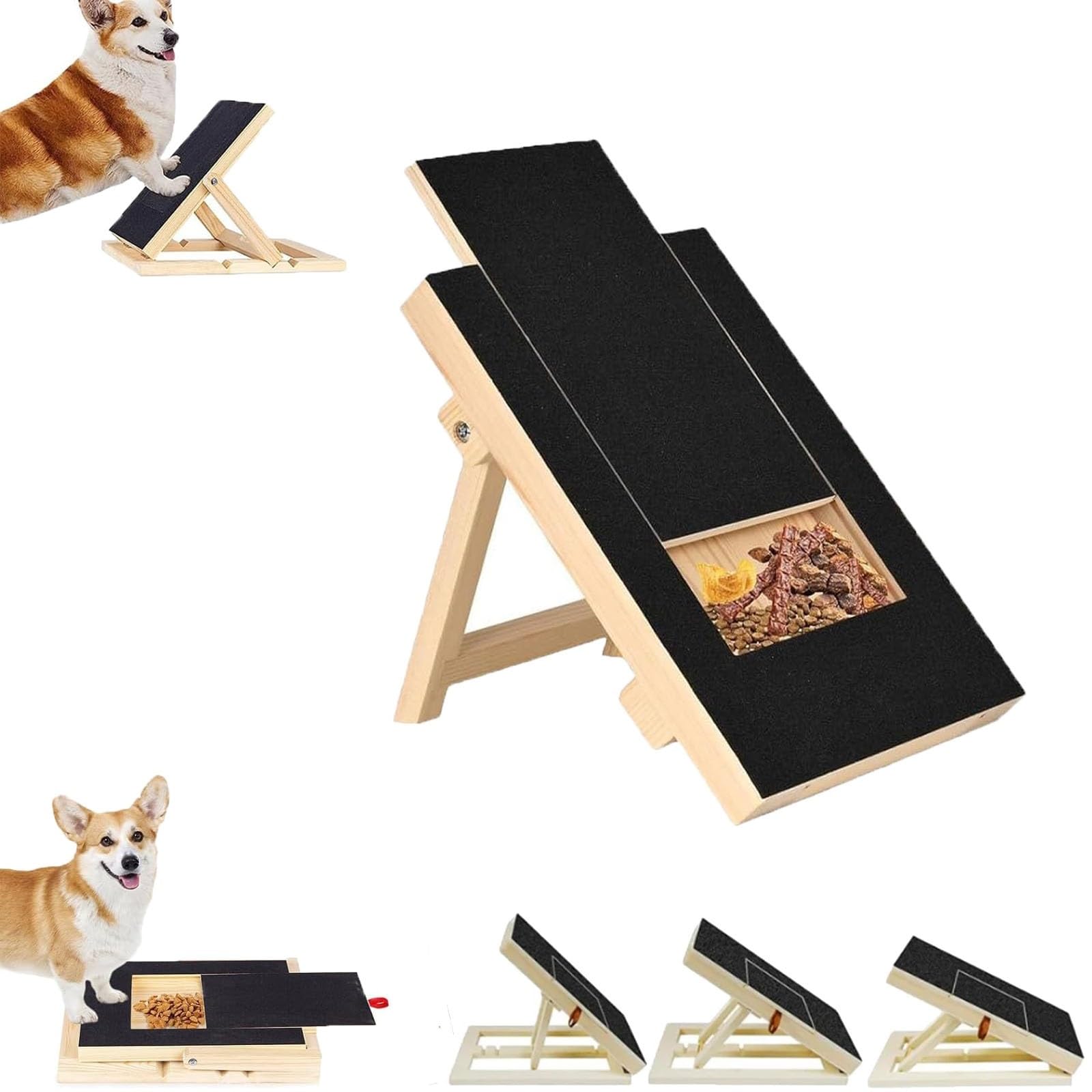 Absolute Pet Dog Nail File & Scratch Pad - Soothing Nail Grinder for Small & Large Dogs with Treat Box | At-Home Pet Grooming & Nail Care Solution for Puppies & Adult Dogs