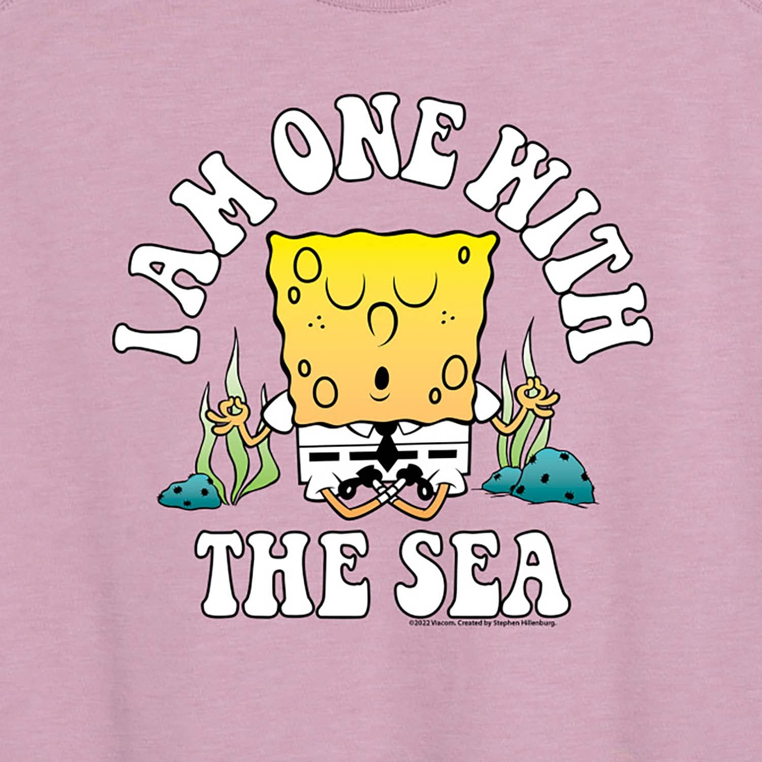 Spongebob Squarepants 'I'm One with The Sea' Women's Racerback Tank Top - Soft & Comfortable Hybrid Apparel - Perfect for Beach, Summer & Casual Wear