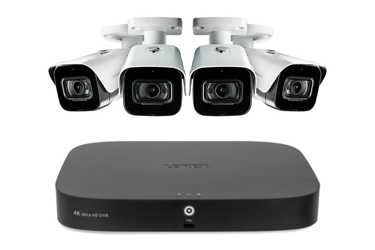 Lorex 4K 8-Channel 2TB Wired DVR Security System with Outdoor Audio Surveillance Cameras - Home & Business Security Monitoring Solution