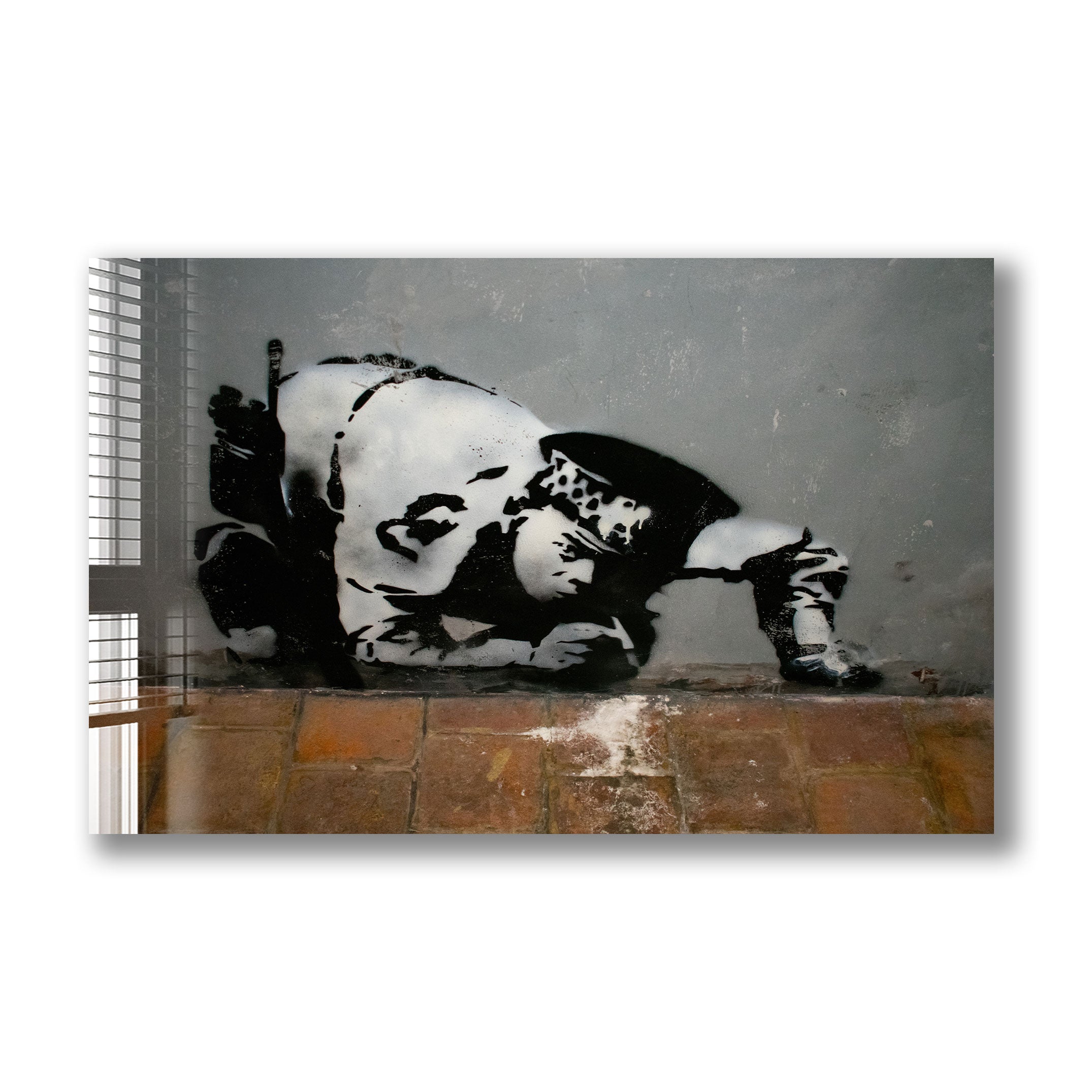 Banksy Snorting Copper Art Print - Street Art Wall Decor for Home, Office & Gallery | Unique Urban Art Gift for Collectors & Fans