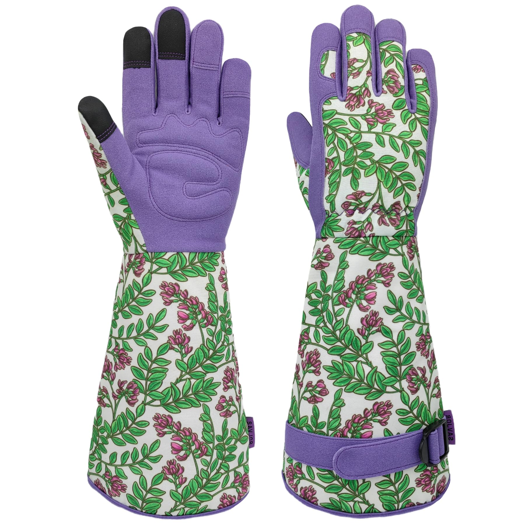 Durable Gardening Gloves with Touchscreen - Long Cuff Work Gloves for Rose Pruning & Outdoor Tasks - Perfect Gifts for Women & Men - Ideal for Gardening, Landscaping & Farm Work
