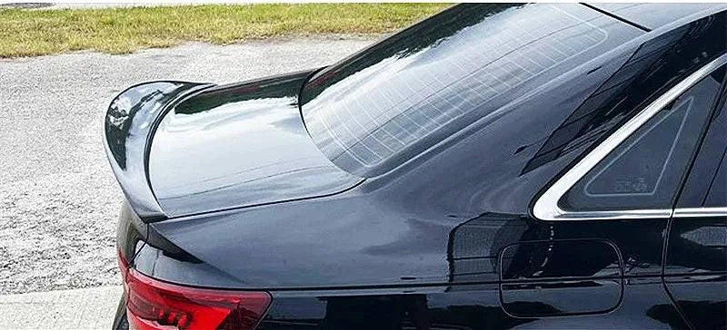 2017-2023 Audi A4/S4 High Kick Style Trunk Spoiler - Glossy Black Carbon Fiber Lip Spoiler for Enhanced Aerodynamics & Sporty Look | Perfect for Car Enthusiasts & Performance Upgrades