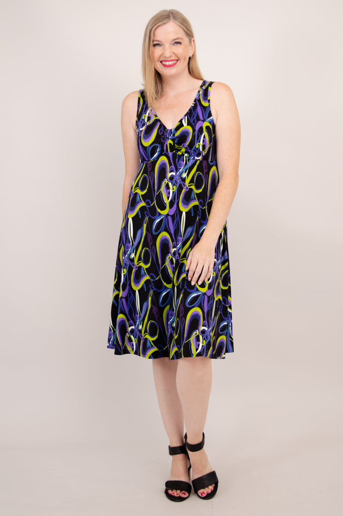 Genesis Dress - Soft & Comfortable Bamboo Fabric, Stylish Swiggle Design - Perfect for Casual Wear, Office & Special Occasions