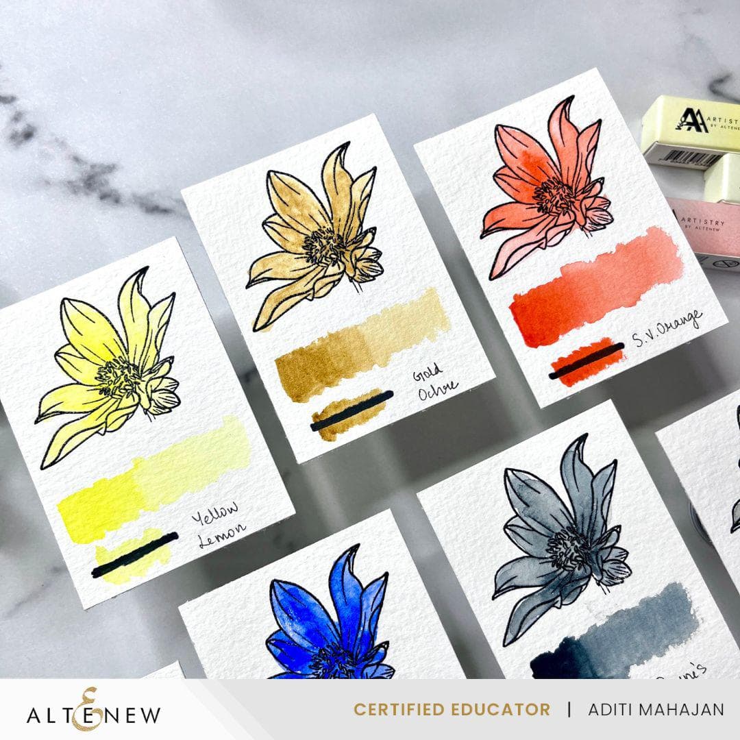 Watercolor Tubes for Card Making - Premium Artist Paint Set for DIY Greeting Cards, Scrapbooking & Paper Crafts - Perfect for Beginners & Professional Crafters