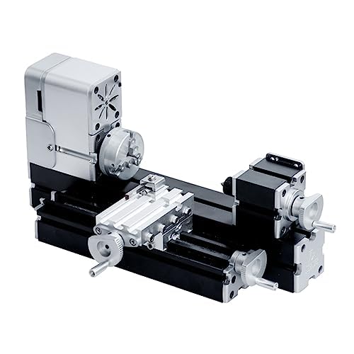 All-Metal Mini Lathe Machine 36W 20000 RPM - Precision DIY Woodworking & Metalworking Tool for Hobbyists, Crafts, Model Making - Perfect for Home Workshops & Small Projects