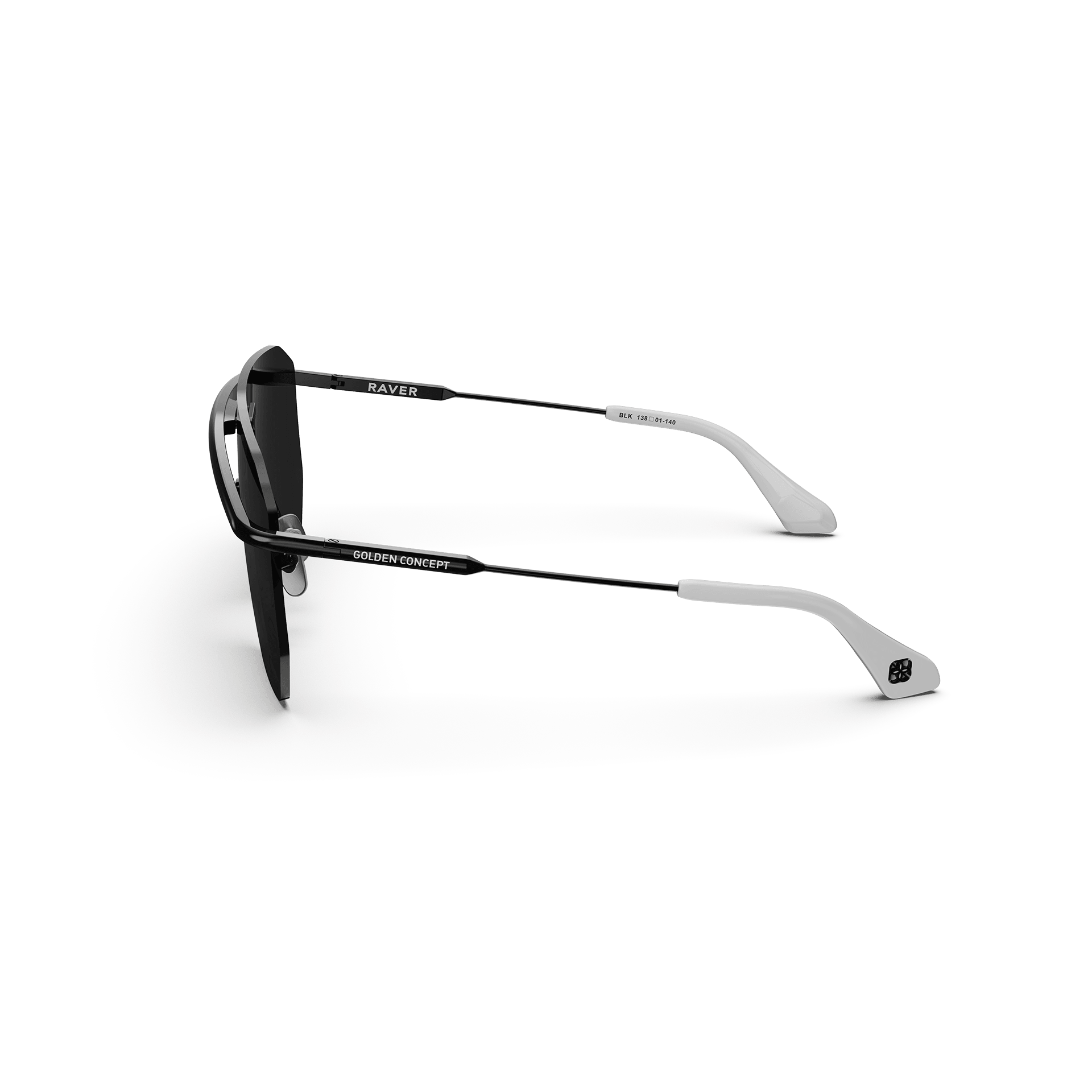 Black Raver Sunglasses for Women & Men - UV Protection, Trendy Party & Festival Eyewear - Perfect for Raves, Concerts & Outdoor Activities