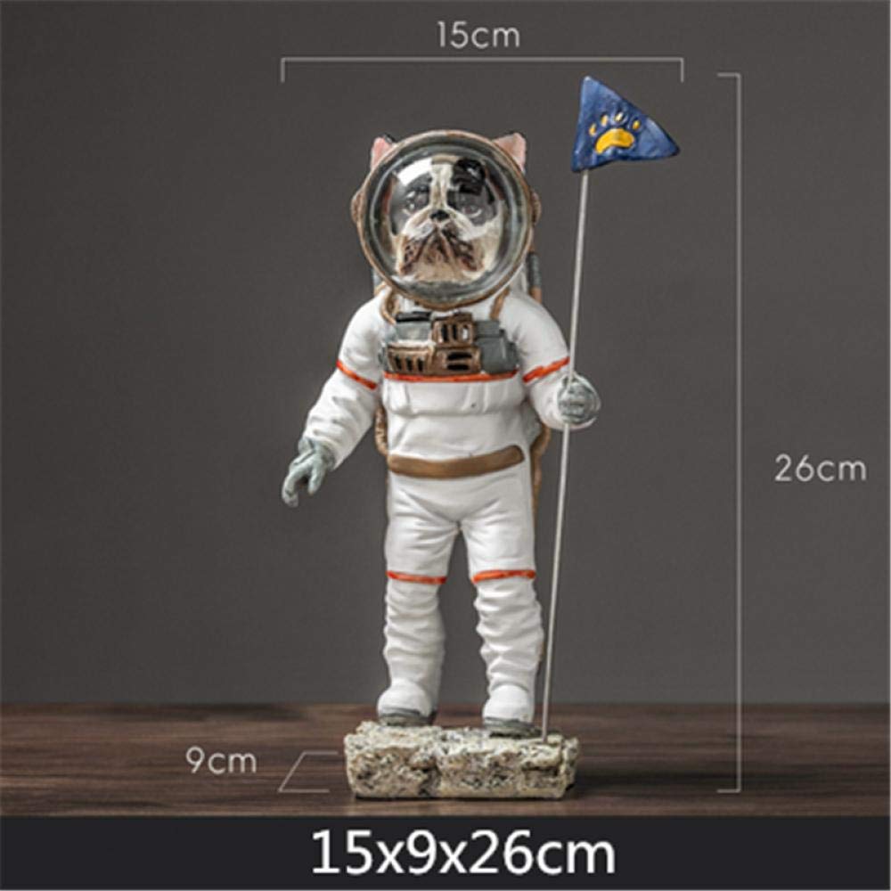 Nordic Minimalist Astronaut Sculpture - Creative Spaceman Statue for Home Decor, Living Room, TV Cabinet & Cat Play Area - Perfect for Modern & Sci-Fi Themed Spaces