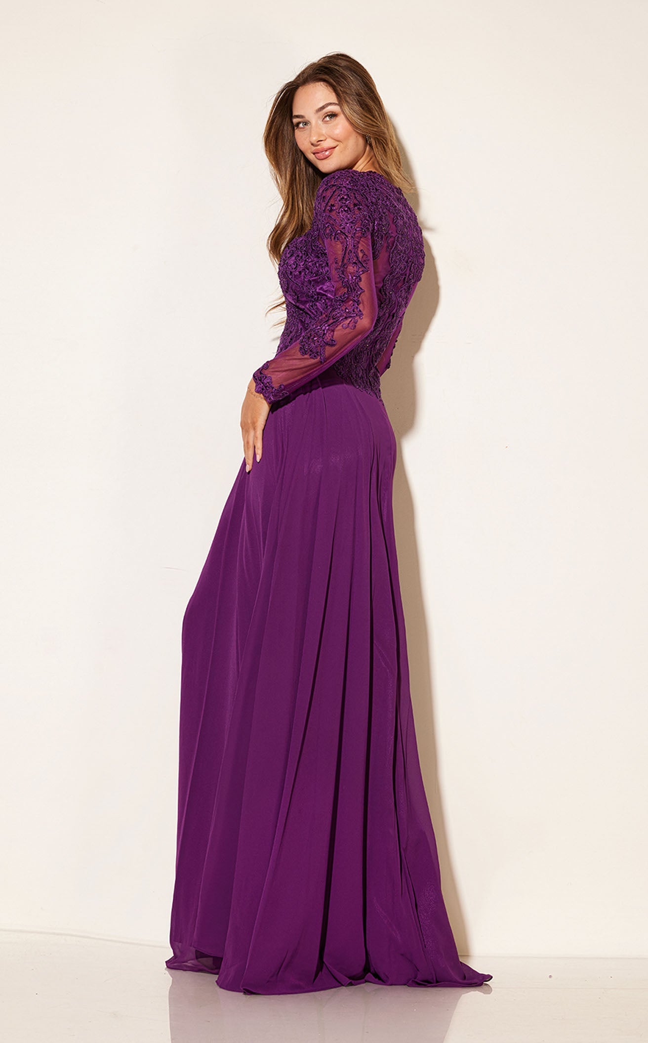 Elegant Abby Paris 96044W Women's Dress for Evening Parties, Weddings & Special Occasions - Flattering Fit & Stylish Design