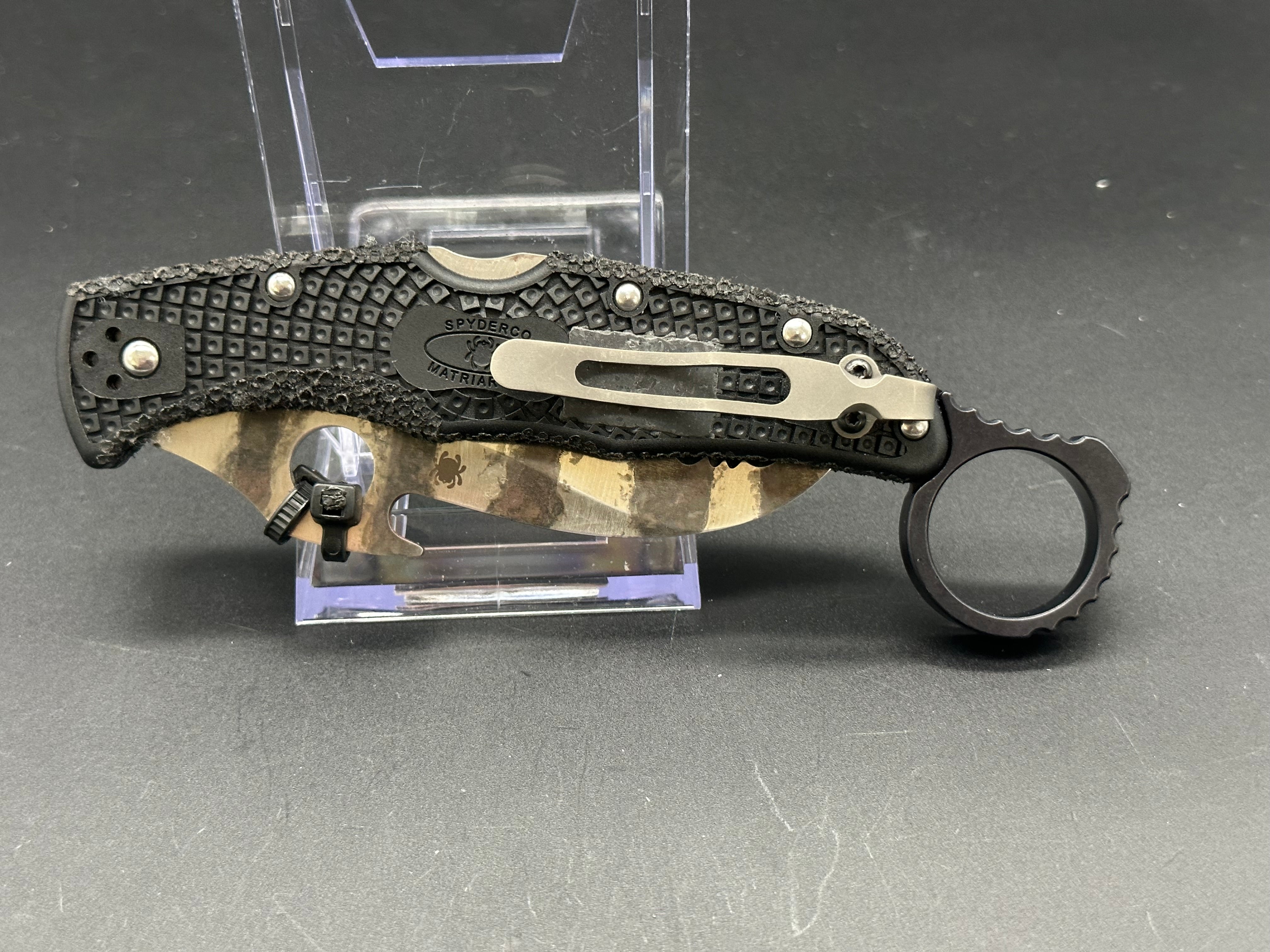 Spyderco Matriarch 2 Folding Knife - Premium EDC Pocket Knife with Wave Opening | Perfect for Outdoor Adventures, Camping & Self Defense