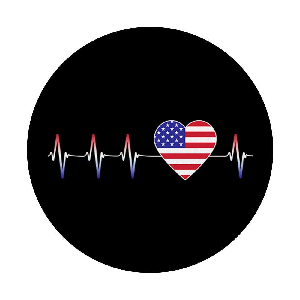 USA Flag PopSocket - Swappable Phone Grip with Patriotic American Design | Perfect for iPhone, Samsung & Tablets | Great Gift for 4th of July, Veterans Day & Patriotic Events
