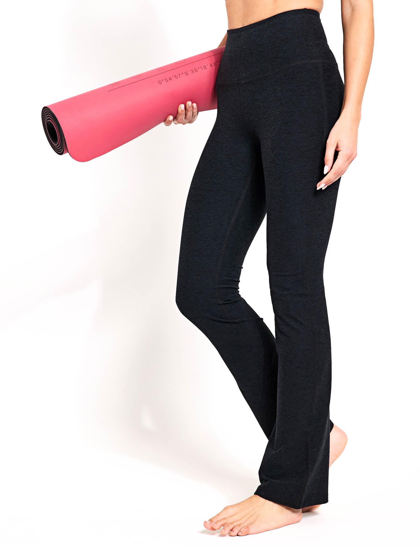High Waisted Yoga Pants for Women - Darkest Night - Stretchy Workout Leggings for Gym, Running & Lounge Wear