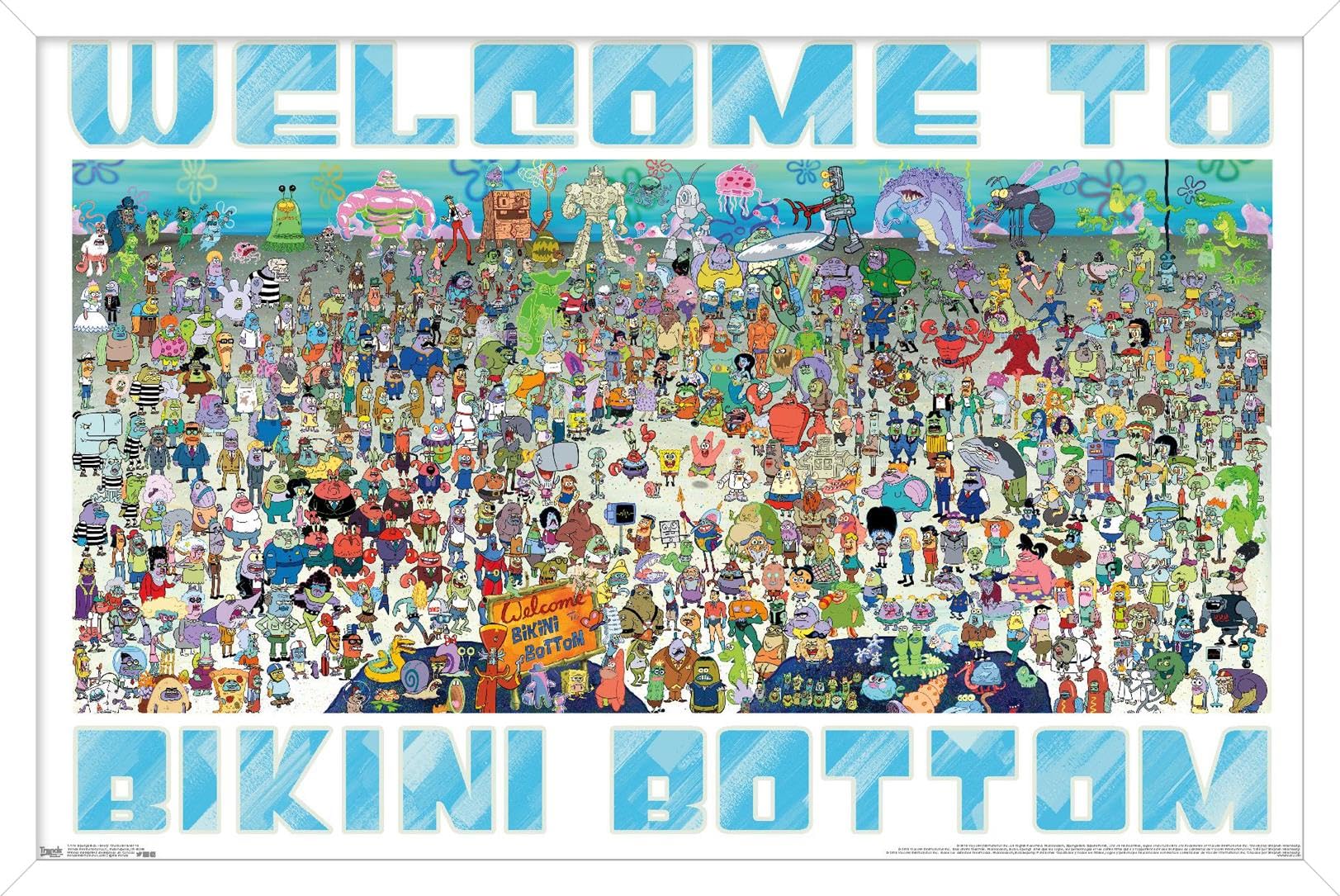 Trends International Nickelodeon SpongeBob SquarePants - Every Character Ever 19 Wall Poster (14.725