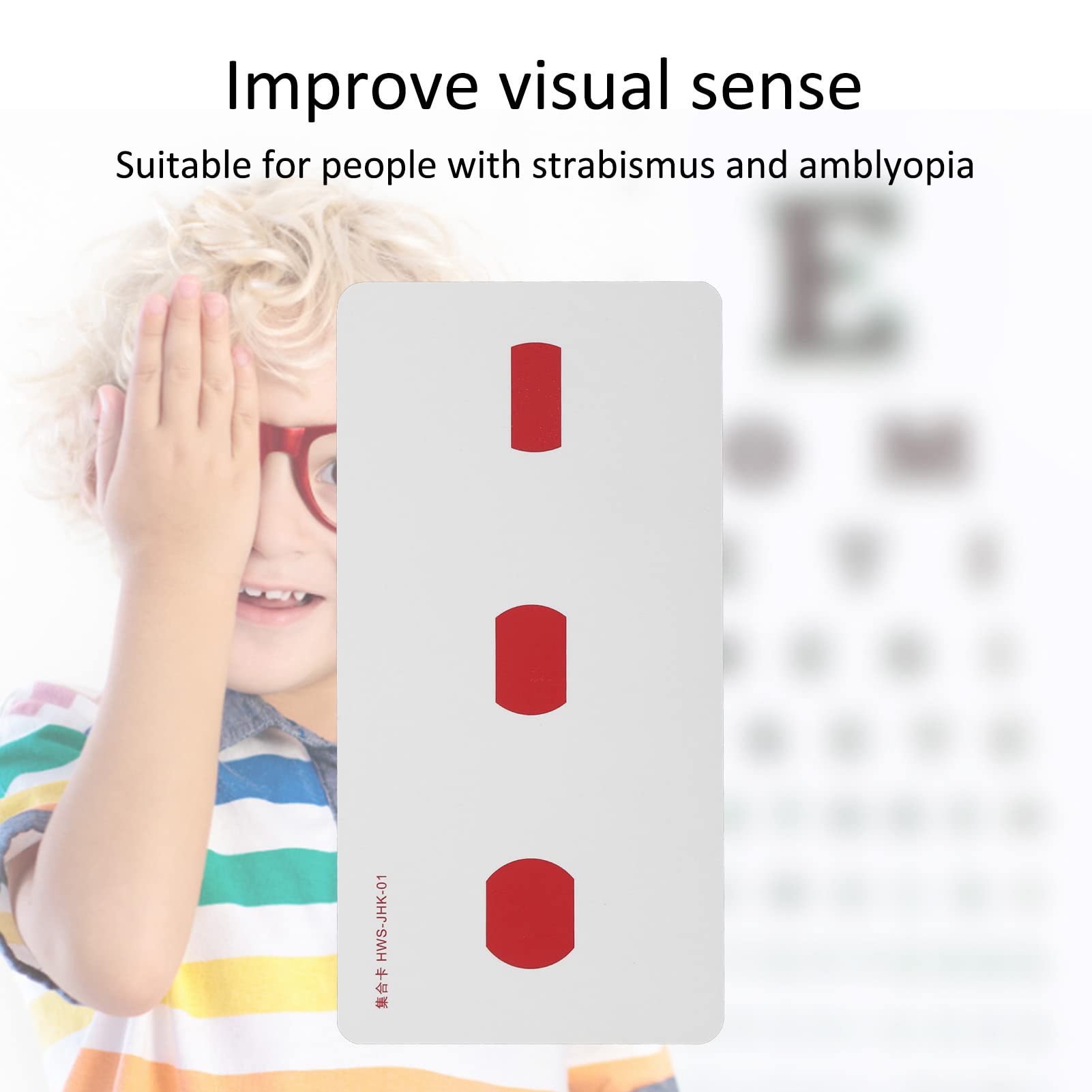 2pcs Strabismus Correction Cards for Adults & Kids - Amblyopia Training Cards for Lazy Eye Therapy - Improve Vision & Eye Coordination (Perfect for Home & Clinic Use)