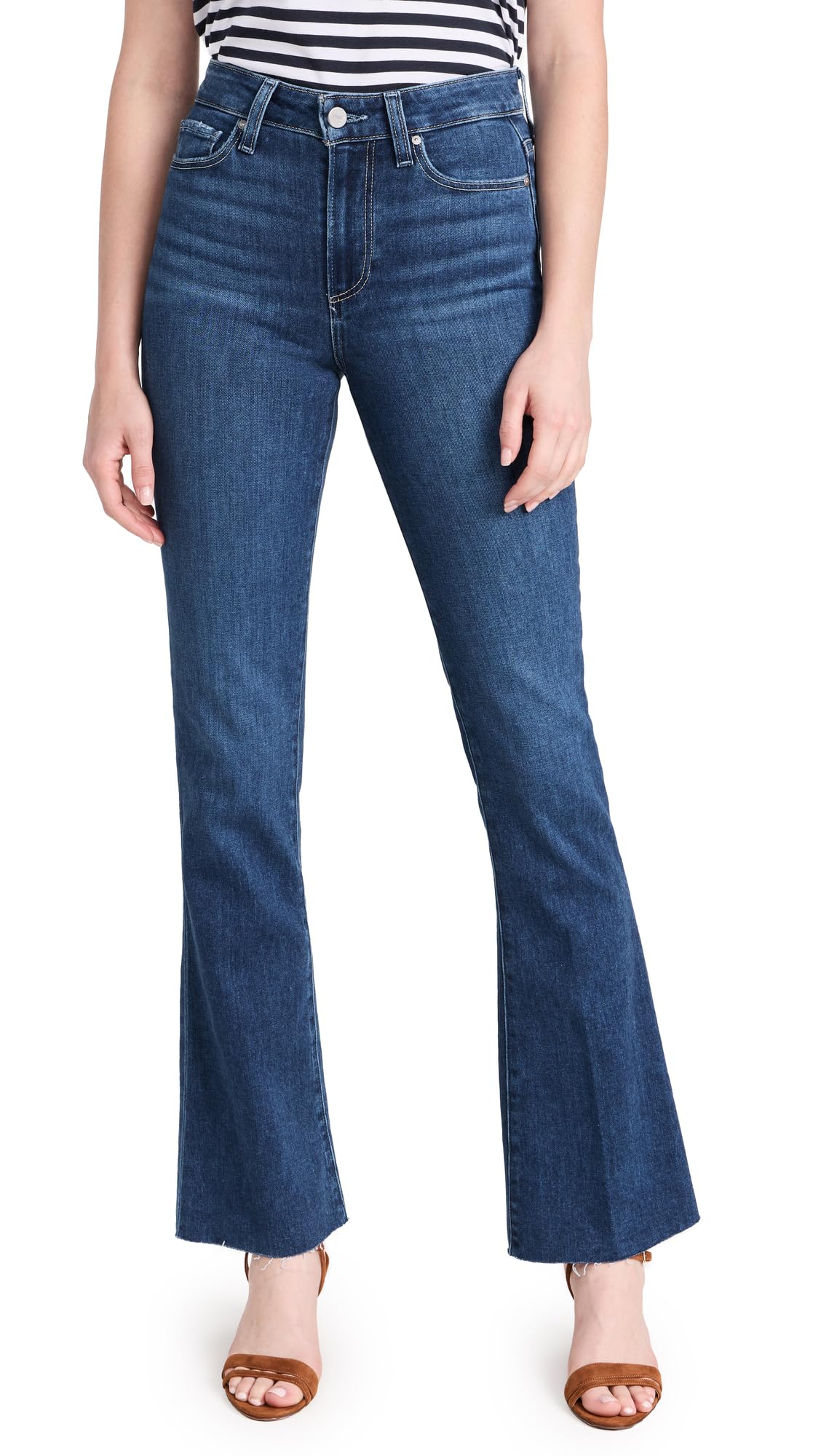 PAIGE Women's Laurel Canyon High Rise Skinny Jeans - Stretch Denim Pants for Casual Wear & Everyday Comfort