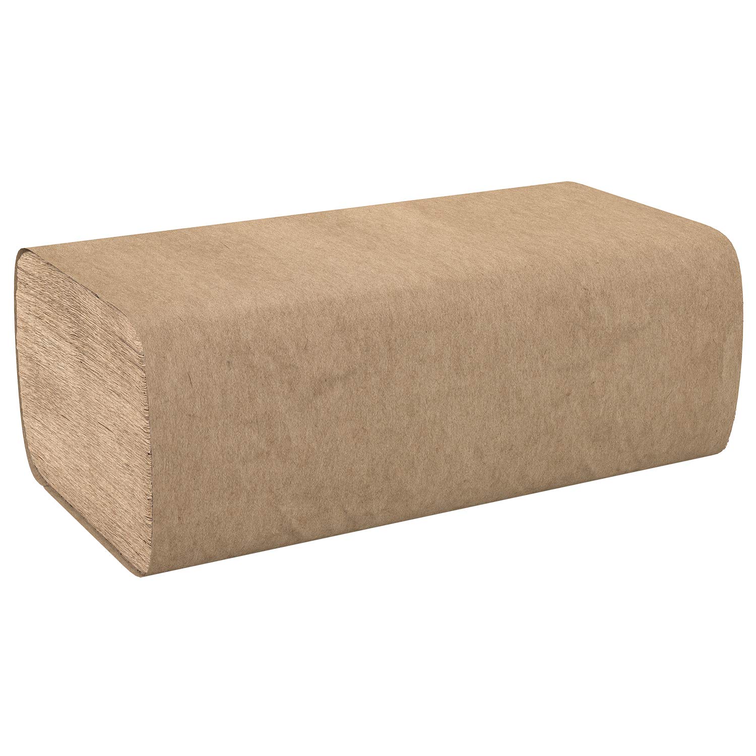 500-Pack Brown Disposable Paper Napkins - 1-Ply Tall Fold Tabletop Serving Napkins for Restaurants, Parties, Picnics, and Takeout Meals