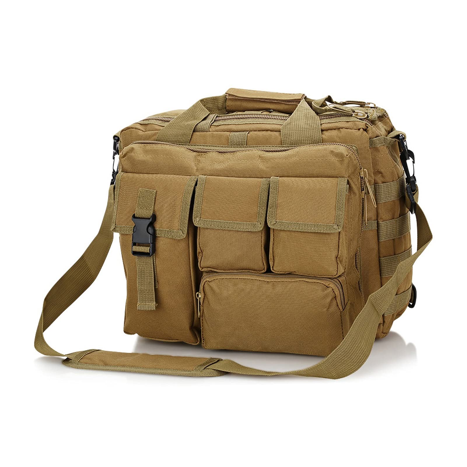 PJRYC Waterproof Laptop Backpack - Durable Messenger Shoulder Bag for Men & Women, Business Travel, Hiking & Outdoor Activities - Fits 15.6 Inch Notebook, Tablet & Essentials