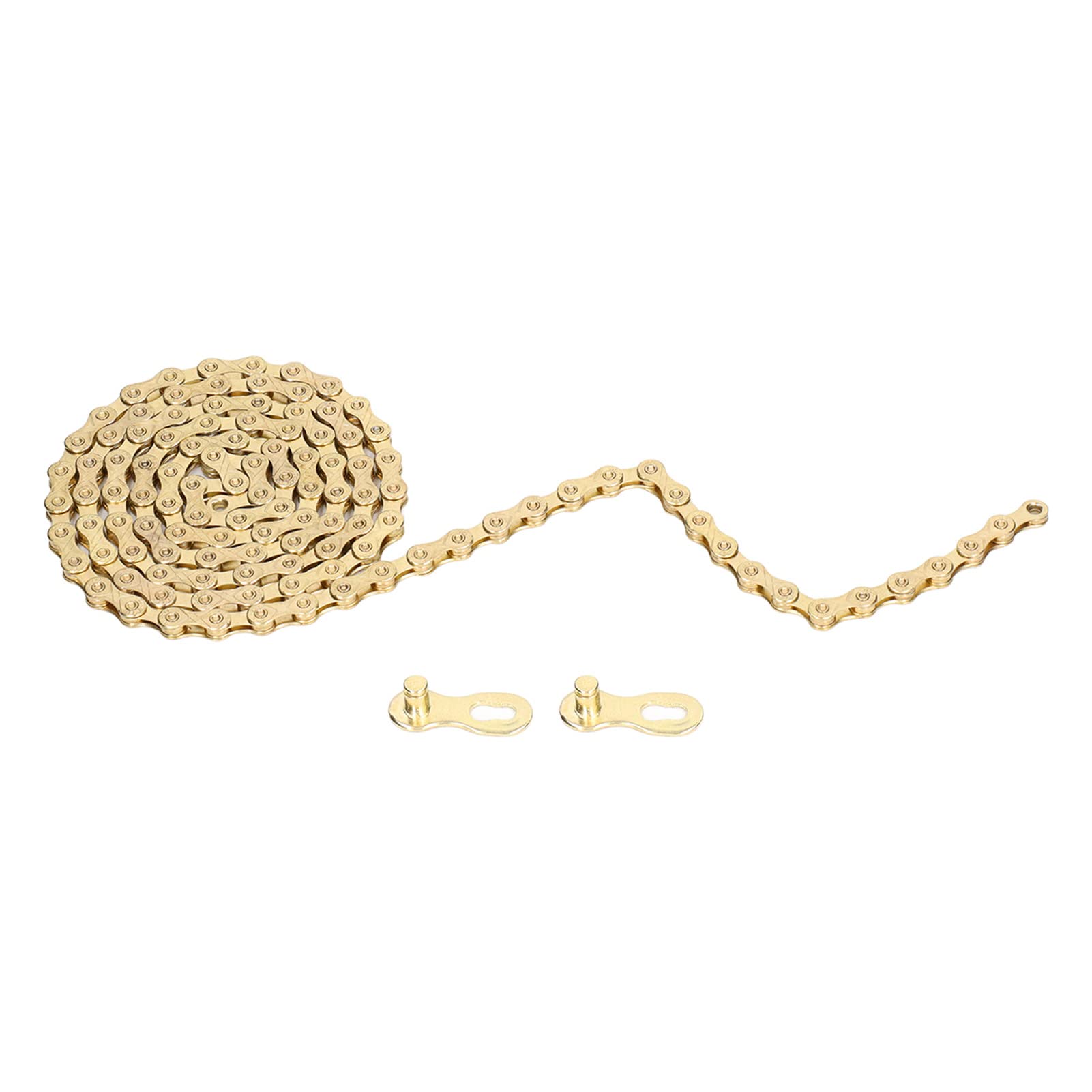 Tefola 11 Speed Mountain Bike Chain - Gold Electroplated Rustproof High Performance Bicycle Chain with Quick Link | Ideal for MTB, Road Bikes & Cycling Enthusiasts
