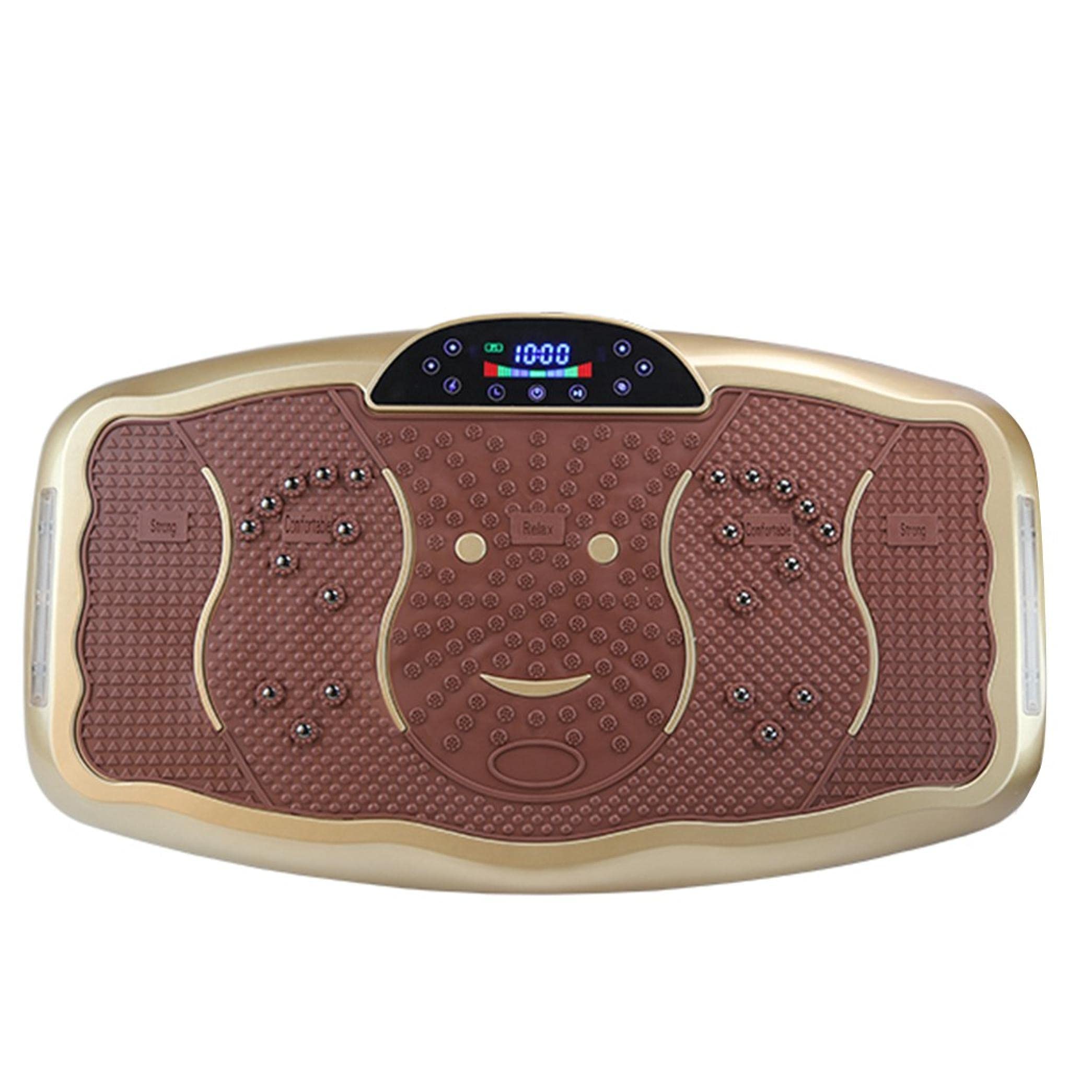 CWGMG Whole Body Vibration Platform - Gold Fitness Massage Machine with Music for Weight Loss, Toning & Relaxation - Home Gym Equipment for Workout Recovery & Cellulite Reduction