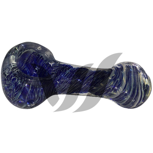 Premium Glacier Spoon Pipe - Handcrafted Glass Smoking Pipe for Smooth Hits | Portable & Durable Design for Travel, Camping & Outdoor Use